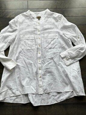 Anthropologie Fei Tunic Button Down Shirt